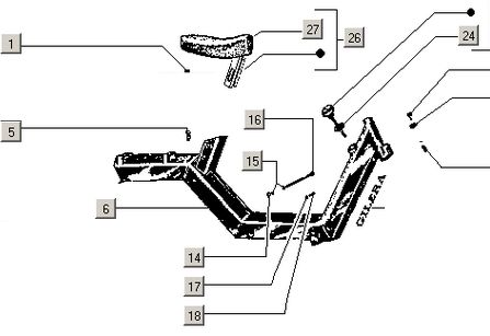 Exploded view tekeningen Gilera Citta Exploded view tekeningen Gilera Citta