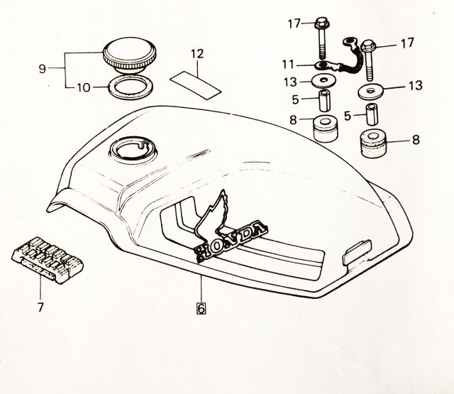Exploded view tekeningen | Honda MT50 Exploded view tekeningen | Honda MT50