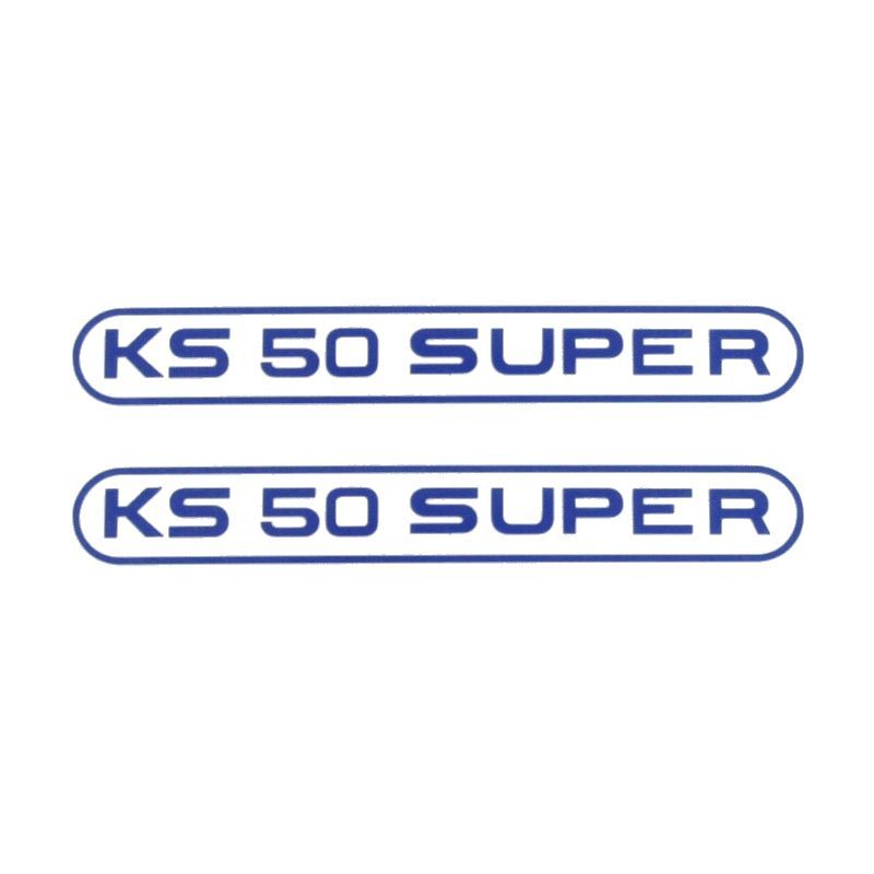 Stickerset Tank Zundapp KS50 Super Blauw