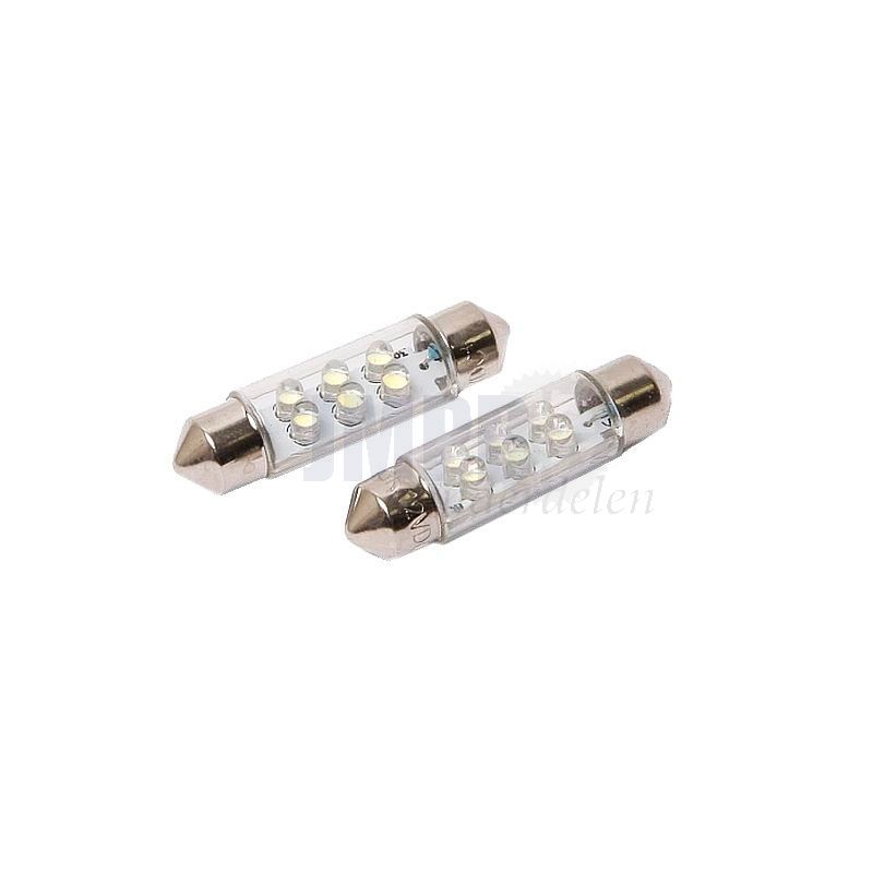 Buislamp 10X39MM Volt LED Per 2 stuks