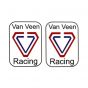 Stickerset Van Veen Racing Rechthoek