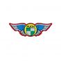 Sticker Puch Wings Rood/Wit/Blauw
