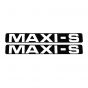 Stickerset Maxi-S Zwart/Wit 172X23MM