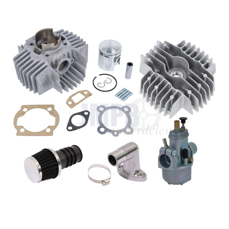 Cilinderkit Airsal Racing 68,4cc 45mm voor Puch Automaat, X30 met korten Kühlrippen
