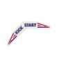 Sticker Kickstart Tomos A3 Rood/Paars/Blauw