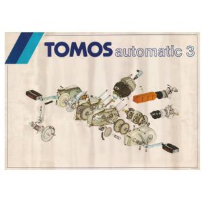 Poster "Tomos Automatic 3" Herdruk