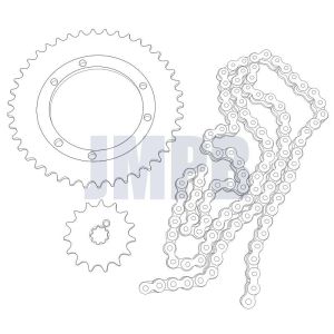 Tandwielset Puch Maxi