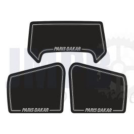 Stickerset Honda MT50 Paris Dakar Zwart 3-Delig