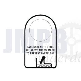 Label Oliepeil Honda MB 