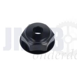 Balhoofdmoer Honda MT50 Zwart met Gat