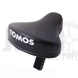 Zadel Tomos A3/A35 Zwart met tekst