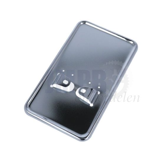 Kentekenplaathouder Staand Chroom