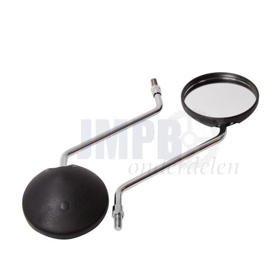 Spiegelset Honda MT/MB/MTX Zwart/Chroom