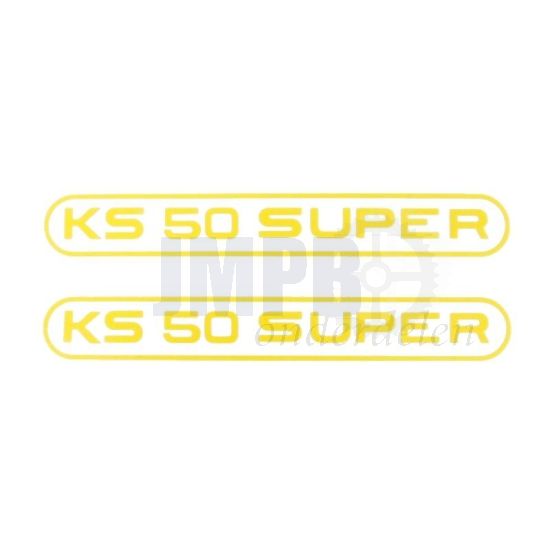 Stickerset Tank Zundapp KS50 Super Geel