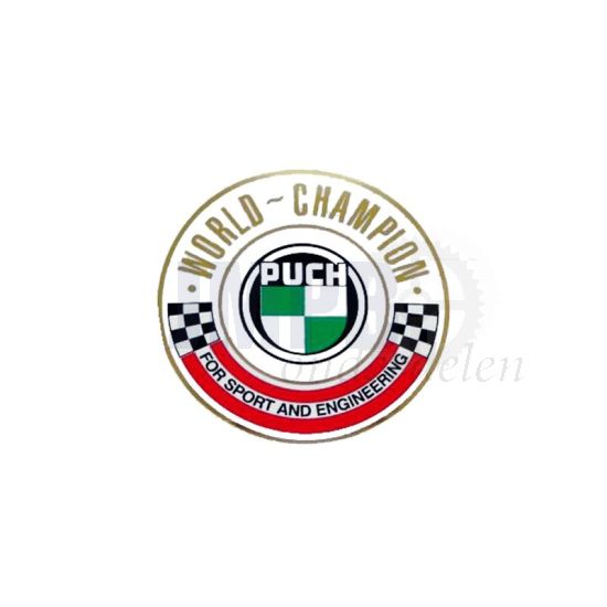 Sticker Puch World Champion 50MM