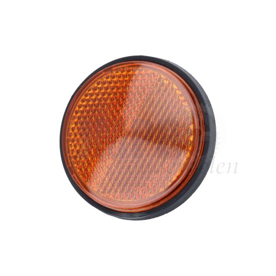 Reflector Oranje Rond 60MM M6 Bout - Brede Rand