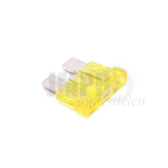 Auprotec Maxi Platte stekkerzekering van 20 - 80 A, steekzekering, smeltzekering, selectie: 20 A, geel, 25 stuks