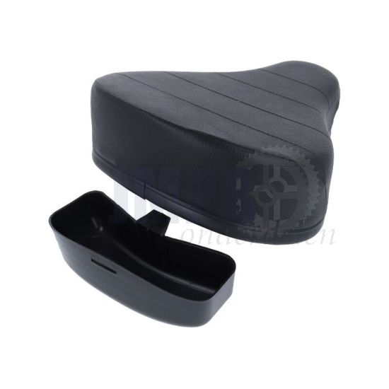 Zadel Puch Maxi Zwart Met Gereedschapsbakje