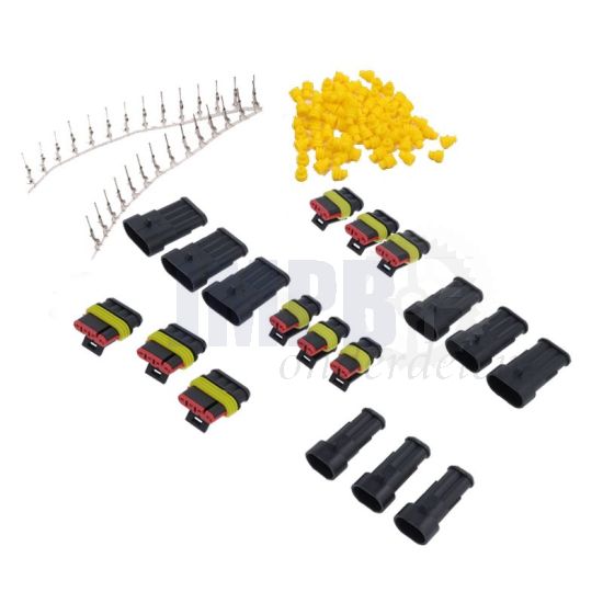 Connectorset 9-Delig Superseal Stekkers