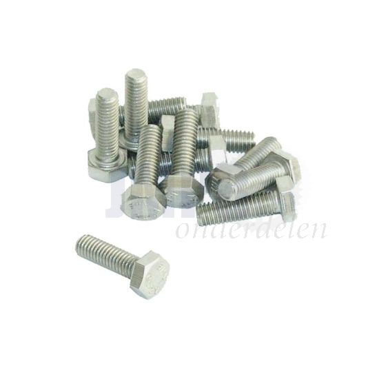 Bout Zeskant M6X16 RVS Din 933