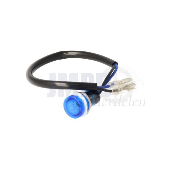Controlelamp Universeel Blauw 18MM 12 Volt