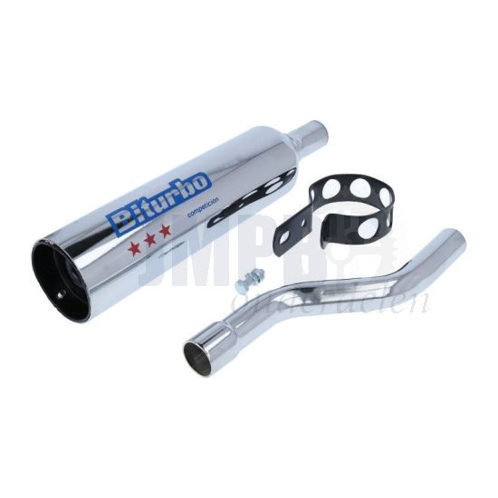 Einddemper Chroom Honda MT Biturbo