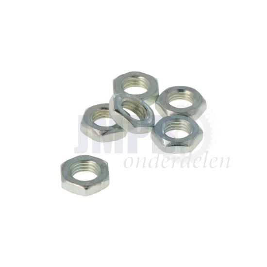 Zeskantmoer Laag M8X1.25 Verzinkt Din 439