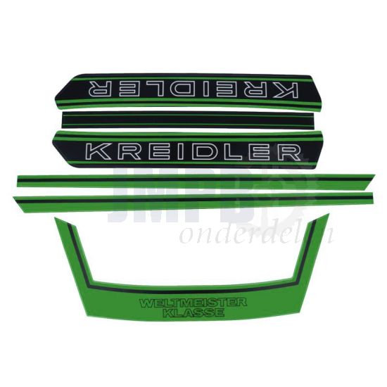 Kreidler Stickerset Weltmeister Compleet Golfgrün