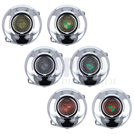 Vliegwieldeksel Puch Maxi Chroom Metaal Embleem