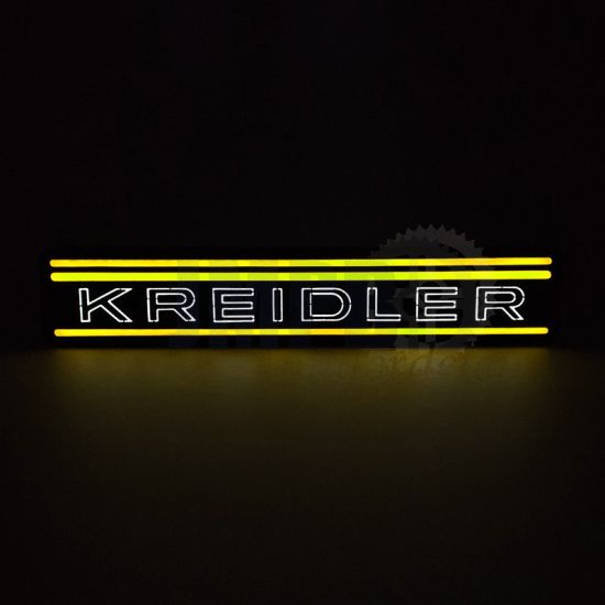 Lamp Kreidler Strepen LED Geel
