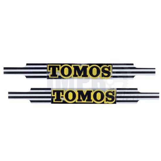 Stickerset Tomos Chroom Geel