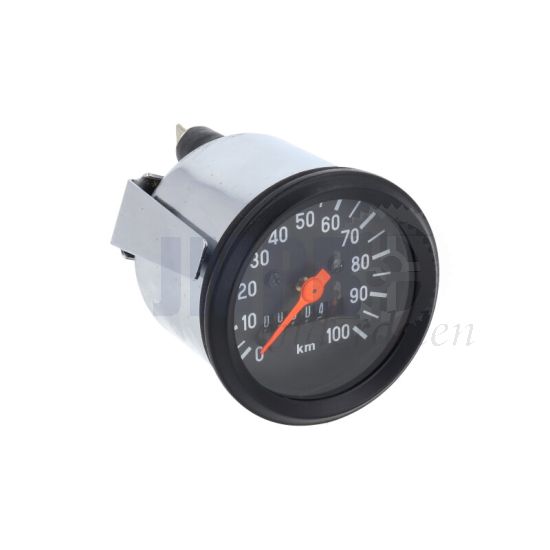 KM Klok 60MM / 100KM VDO Aansluiting Oranje Wijzer