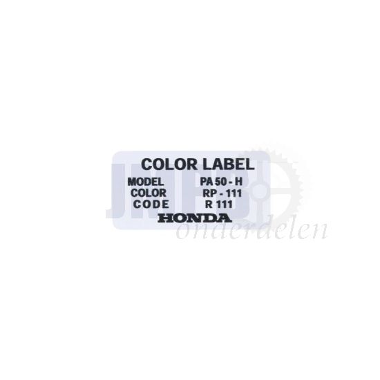 Sticker Kleurcode Honda MB50