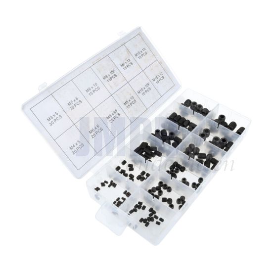 Assortimentset Stelschroef Inbus - 200 Delig
