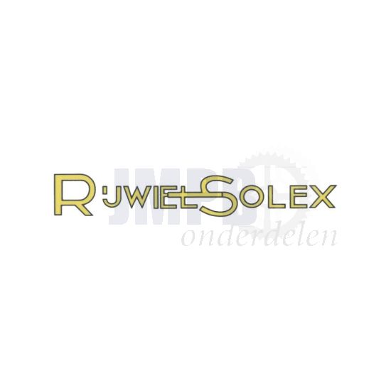 Sticker "RijwielSolex" Geel/Zwart