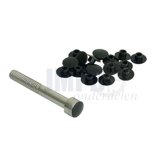 Afdekdop Inbusbout M10 Zwart Per Stuk