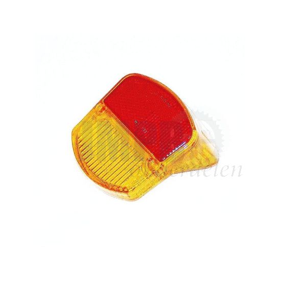 A-Lichtglas Varkenssnuit Oranje/Rood