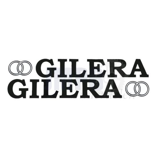 Stickerset Gilera + Logo Zwart