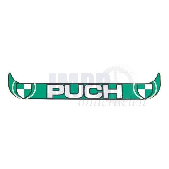 Sticker Plaathouder Breed Puch Groen