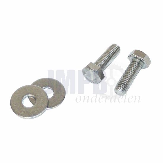 Bevestigingset Kroonplaat   Puch Maxi RVS