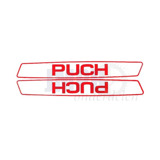 Tanktransferset Puch Maxi Wit/Rood