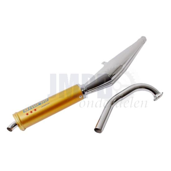 Uitlaat demper met losse bocht Tomos A3 Biturbo