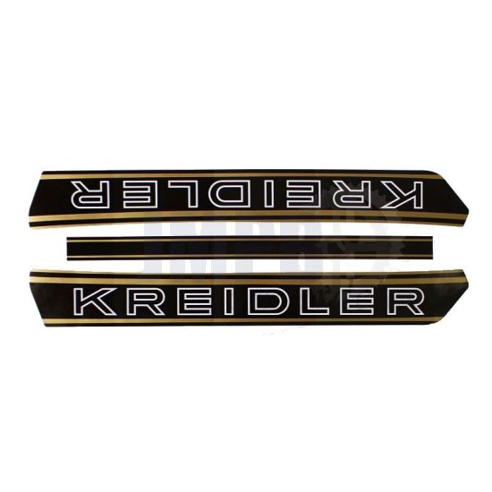 Tankstickers Kreidler Zwart / Goud