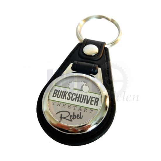 Sleutelhanger Zwart Buikschuiver 2-T Rebel