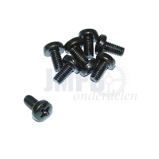 Bolcilinderschroef Zwart M4X8 Din 7985H