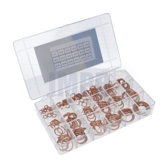 Assortimentset Gevulde Afdichtringen Din 7603C - 200 Delig 