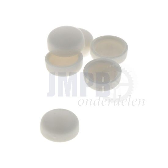 Kapje voor kentekenplaat Wit Per Stuk