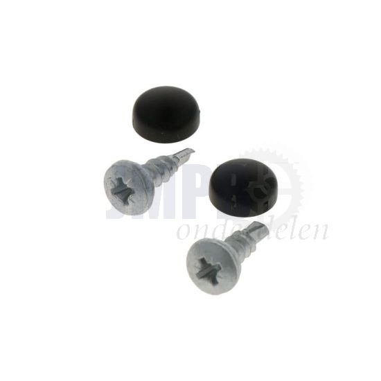 Bevestigingset Kentekenplaat Zwart