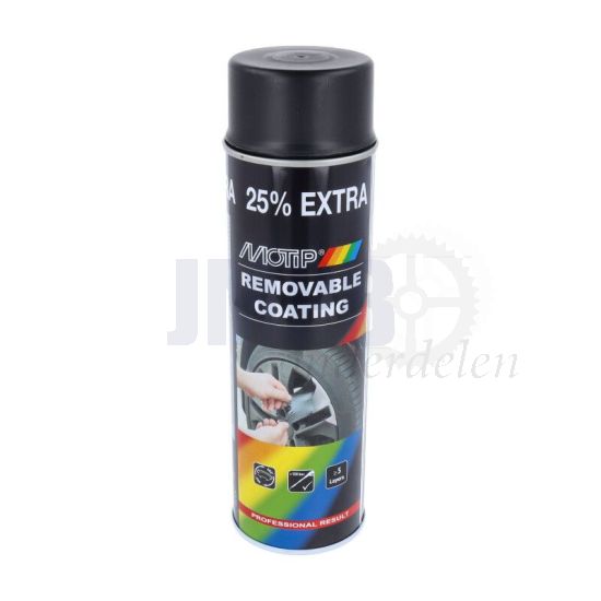 Motip Sprayplast Zwart Mat - 500 ML