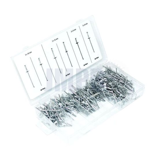 Assortimentset Popnagels - 320 Delig